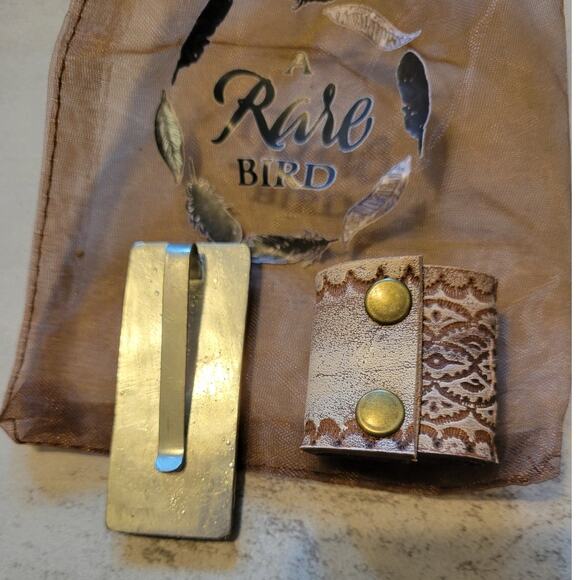 Western Southwestern Hat Hugger Wild Rag Scarf Slide Rectangle 4 Stone Concho - Picture 2 of 7